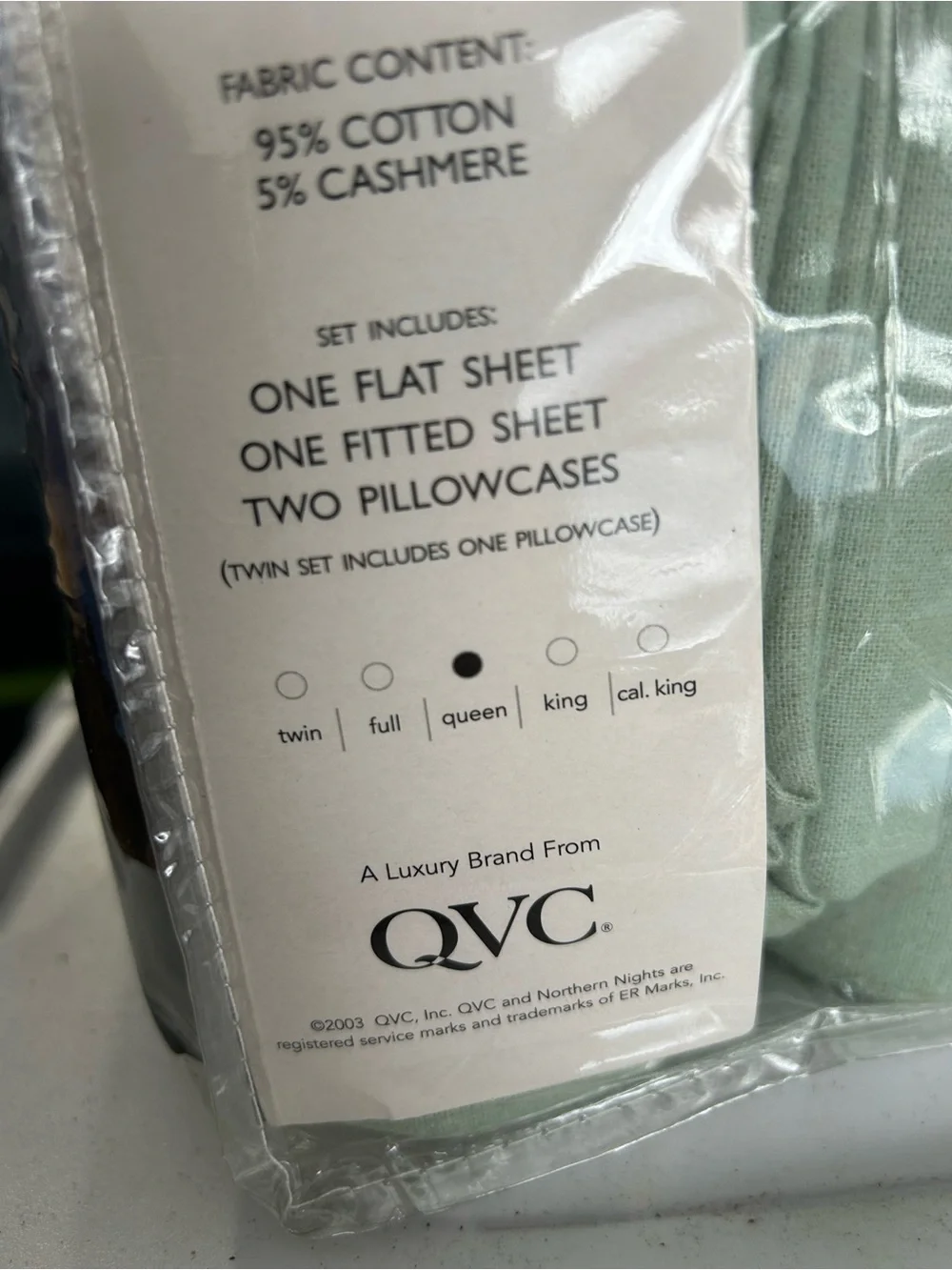 QVC sheet set